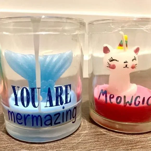 3/$15 Assorted Cute animal and plant candles new - Picture 6 of 7